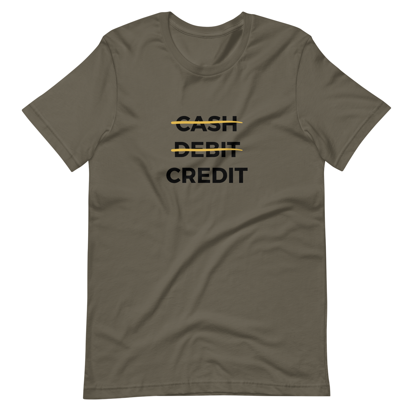 Cash, Debit, Credit