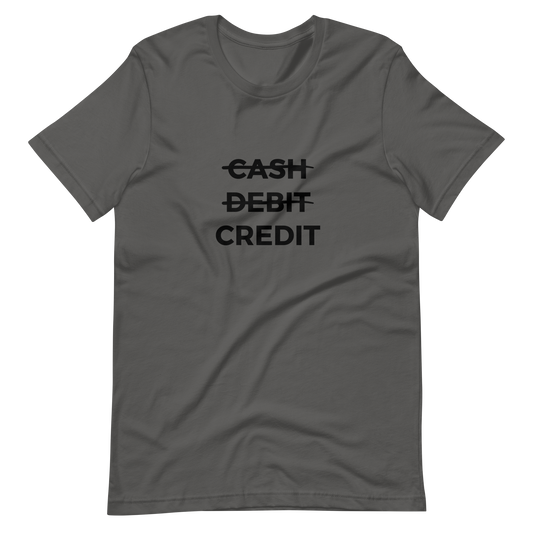 Cash, Debit, Credit