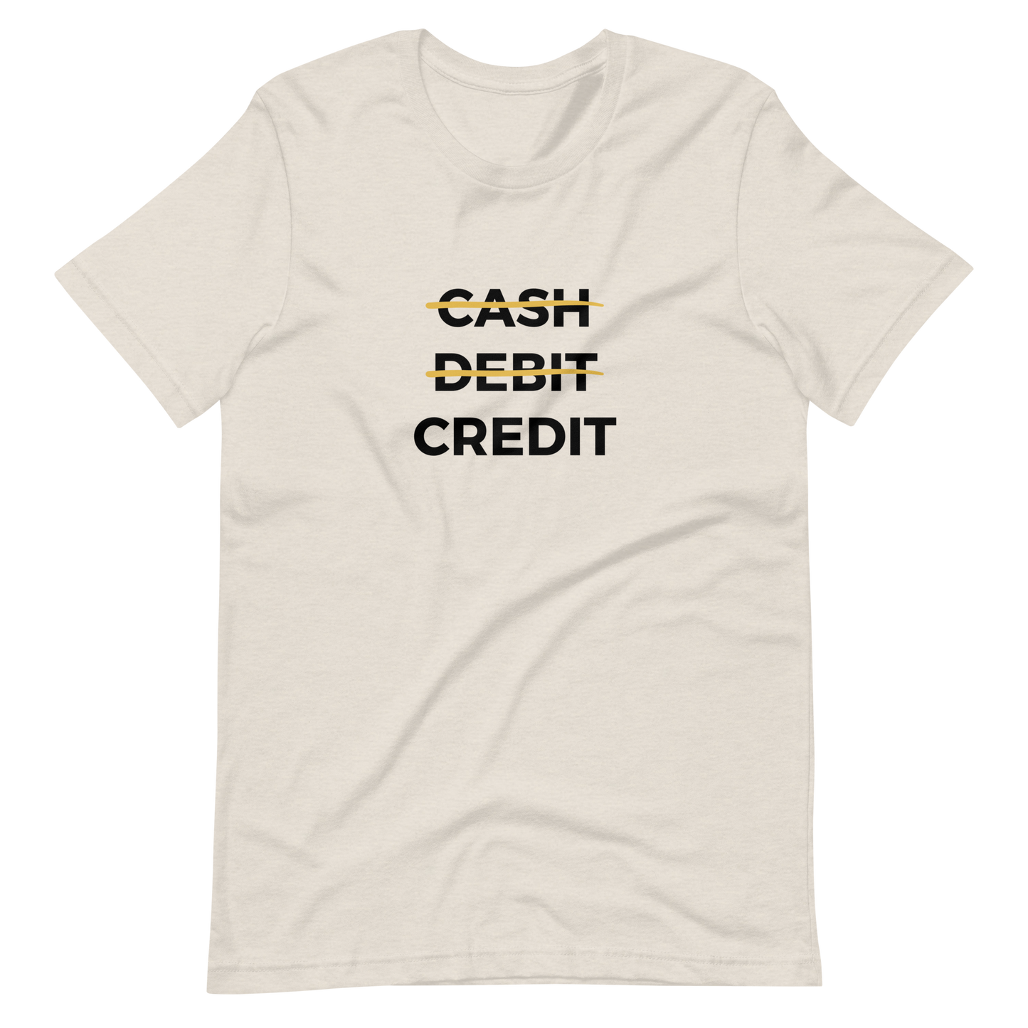 Cash, Debit, Credit