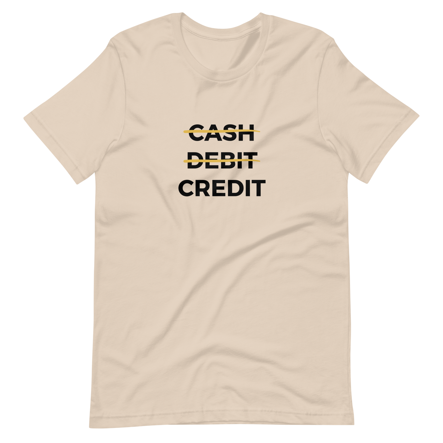 Cash, Debit, Credit